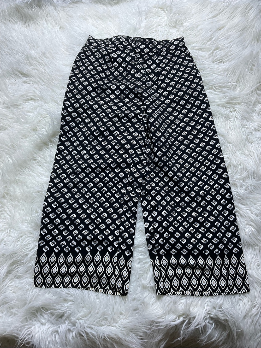 LOFT wide-leg cropped pants